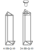 4 SB Triangular Fluorescence cuvette - Spectrecology