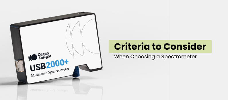 criteria when choosing a spectrometer from spectrecology